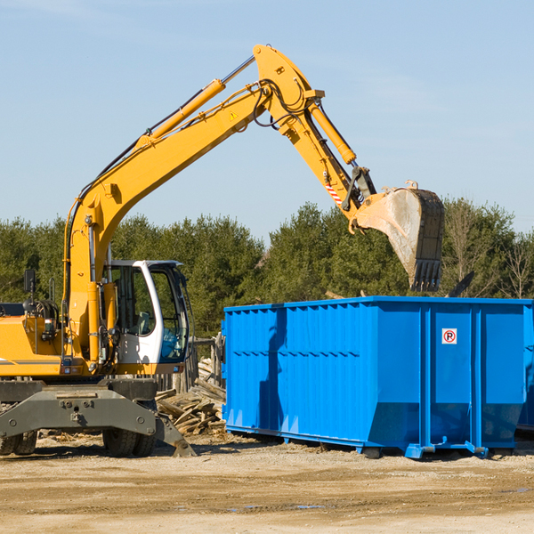can i choose the location where the residential dumpster will be placed in Highland Lake AL